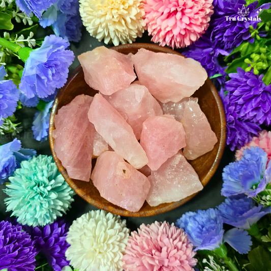 Natural Rose Quartz Rough- Certified