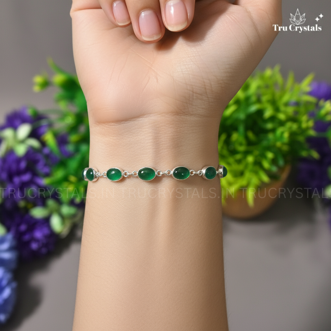 Green Aventurine Silver Bracelet – The Stone of Prosperity and New Beginnings