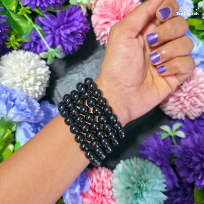 Black Tourmaline Bracelet for Protection from evil eye