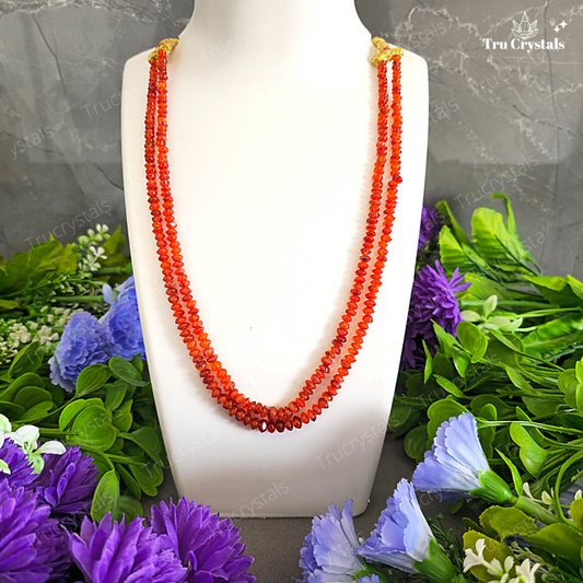 Red Carnelian 2 Layered Necklace