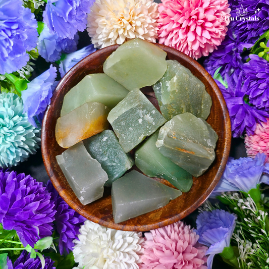 Natural Green Aventurine Rough Stone- Certified