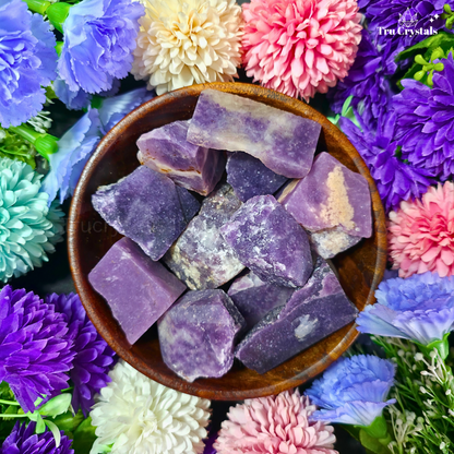 Lepidolite Rough Stone-Certified