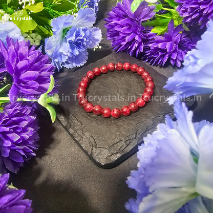 Natural Red Ruby Bracelet Stone of Vitality, Passion & Inner Strength