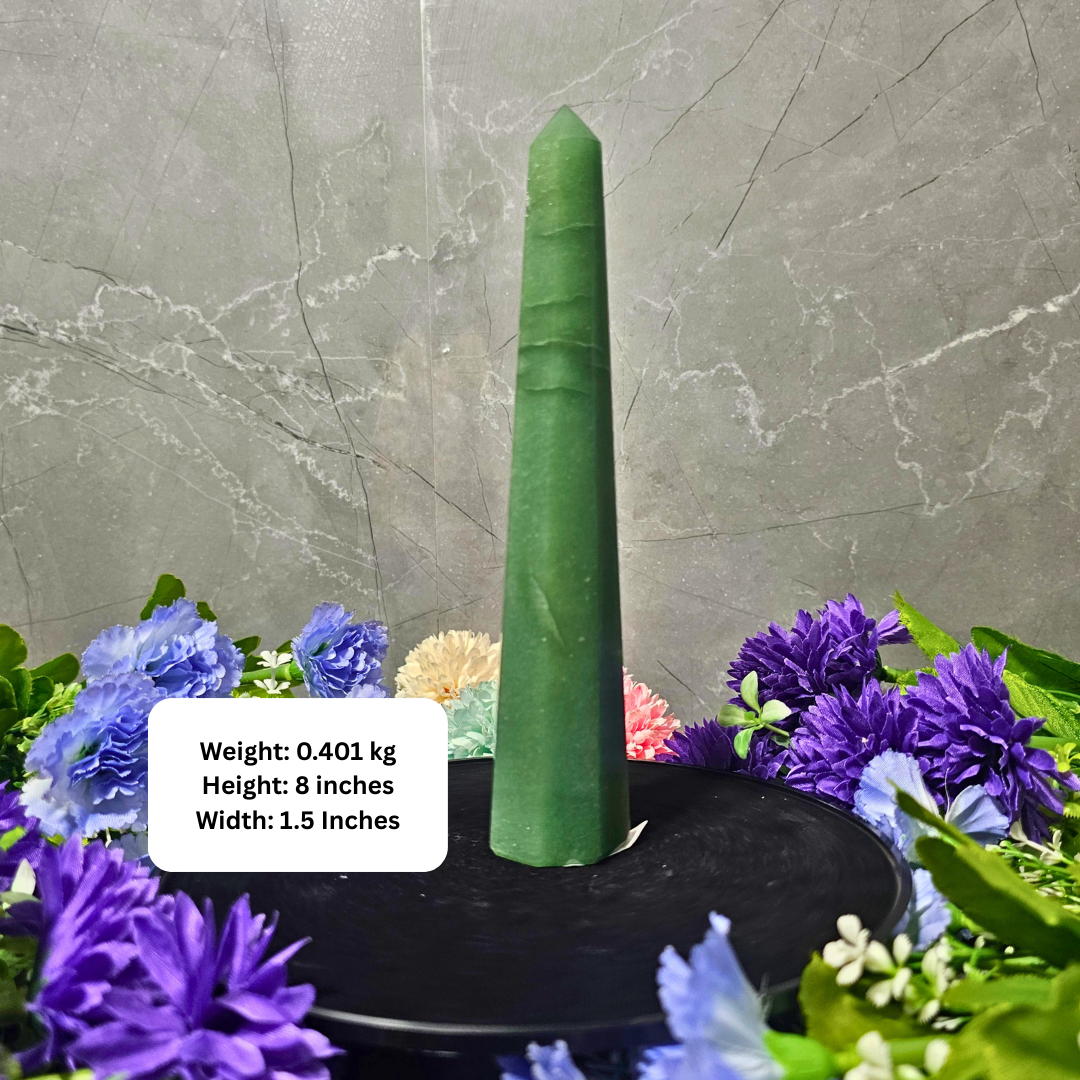 Green Aventurine Tower – Crystal of Prosperity, Healing & New Beginnings
