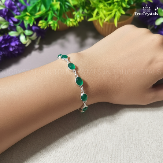 Green Aventurine Silver Bracelet – The Stone of Prosperity and New Beginnings