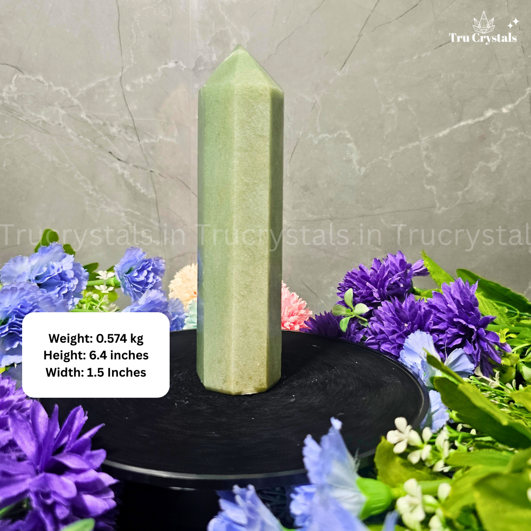 Green Aventurine Tower – Crystal for Abundance, Calm & Heart-Led Growth