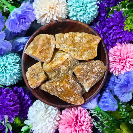 Golden Citrine Quartz Rough Stone- Certified