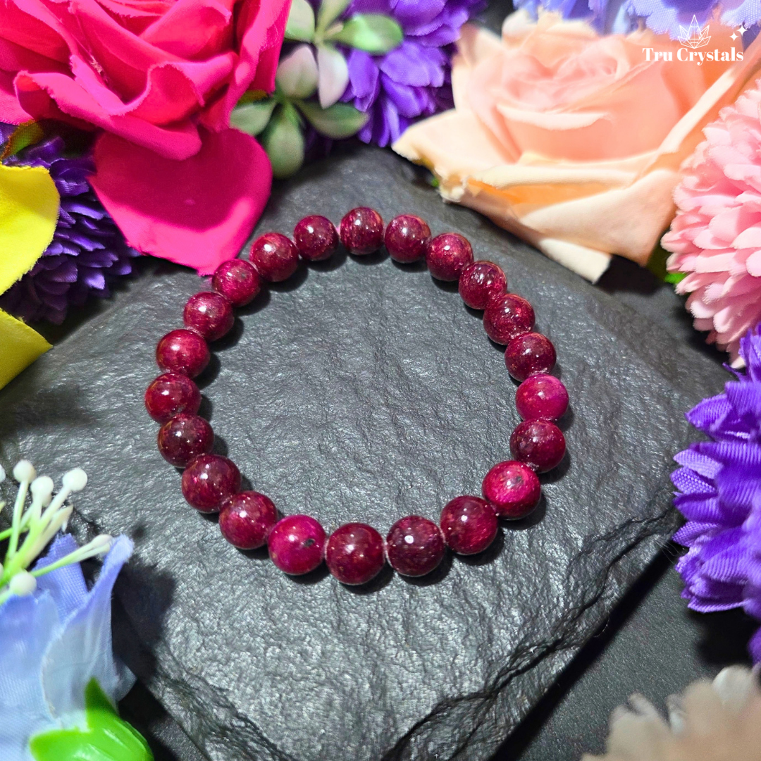 Natural Pink Ruby Bracelet (Certified)