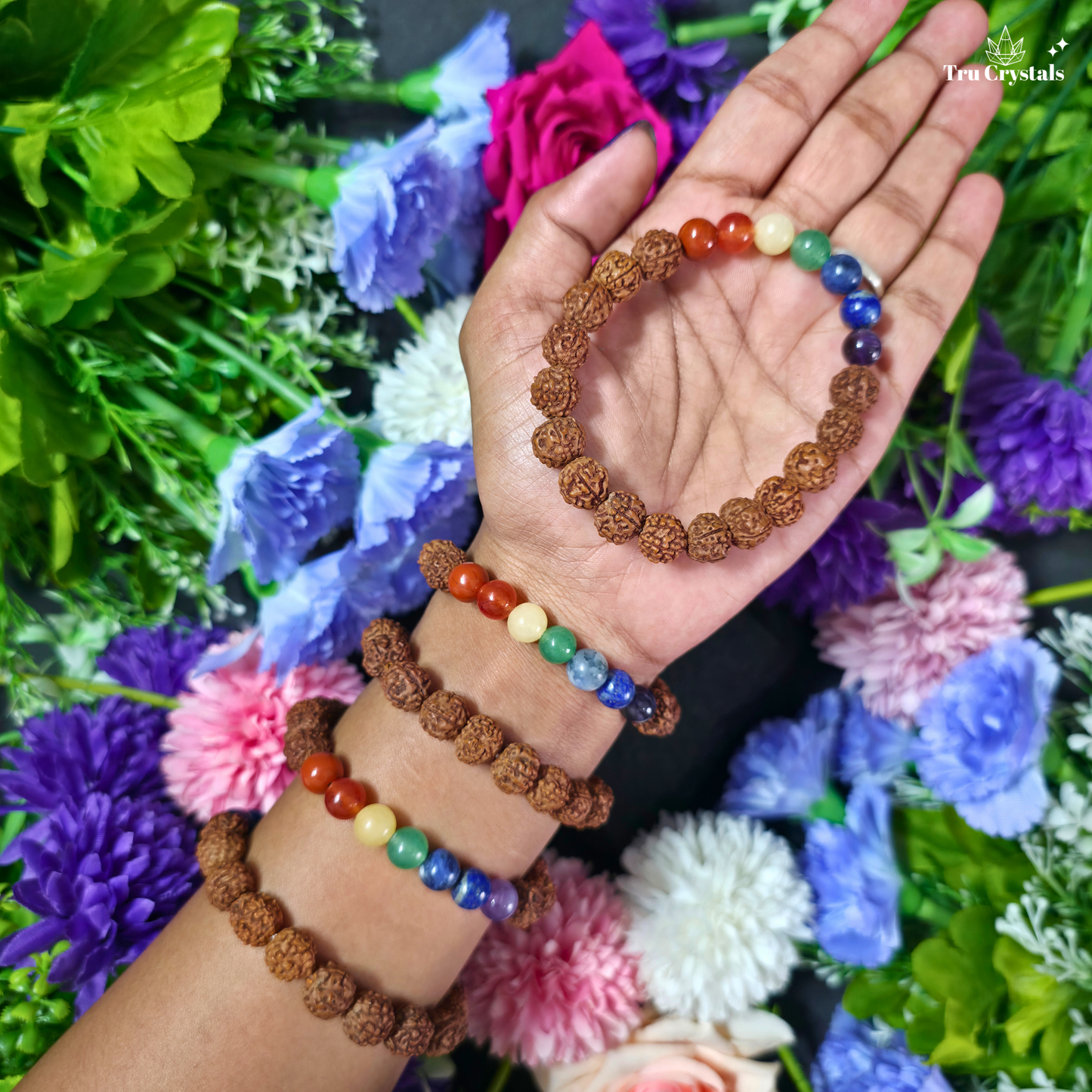 7 Chakra Rudraksha Bracelet — Chakra Balance & Inner Harmony