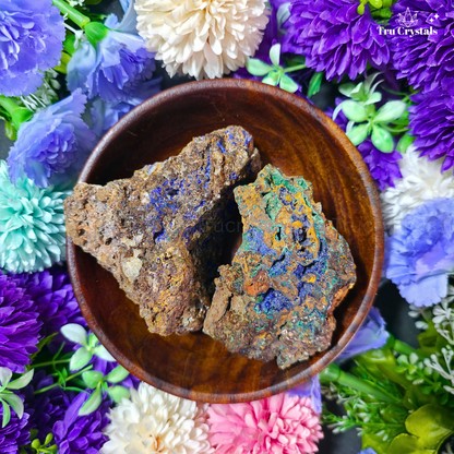 Azurite Rough Stone For Inner Love- Certified
