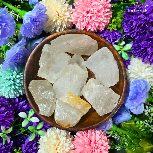 Clear Quartz Rough Stone Certified