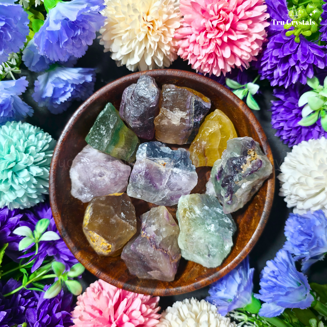 Natural Fluorite Rough Stone (Certified)