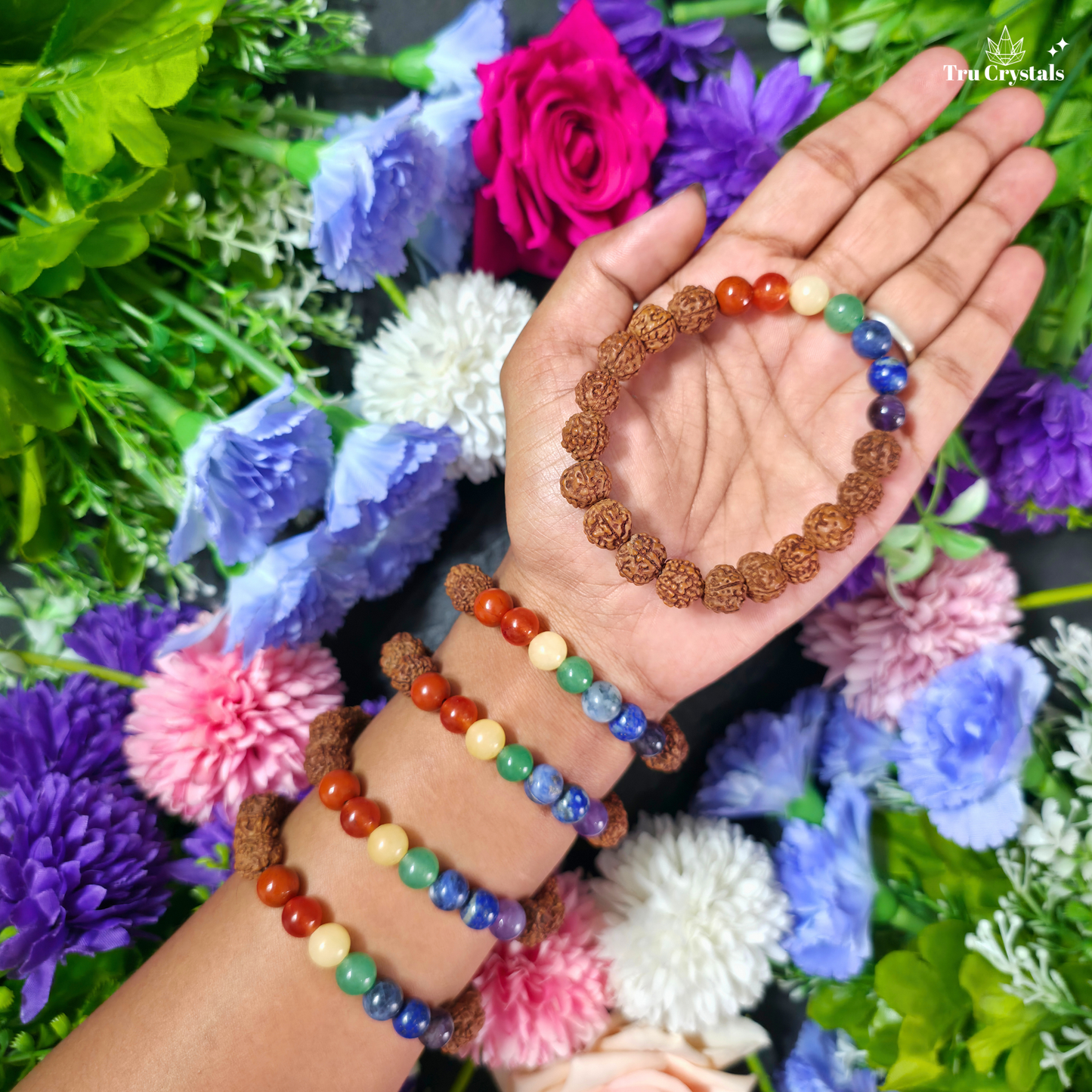 7 Chakra Rudraksha Bracelet — Chakra Balance & Inner Harmony