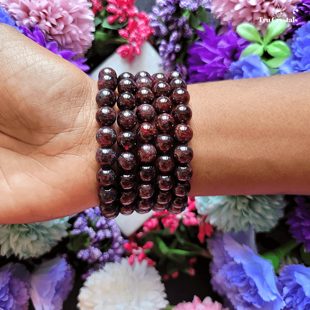 Garnet Bracelet For Prosperity & Grounding