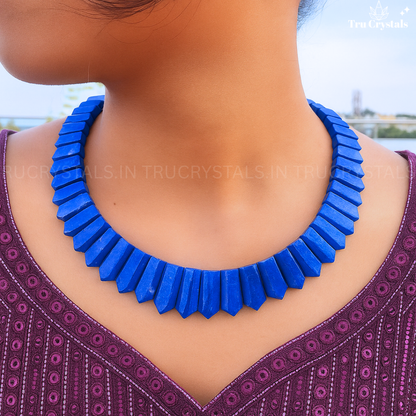 Bohemian Lapis Lazuli Necklace – Speak Your Truth with Style