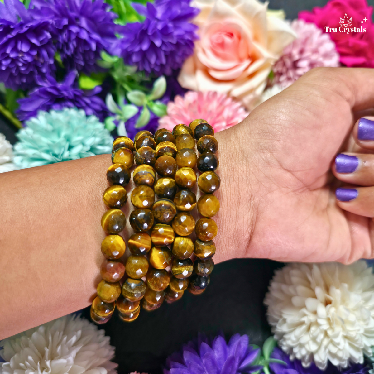 Faceted Tiger Eye Bracelet — Confidence, Focus & Courage