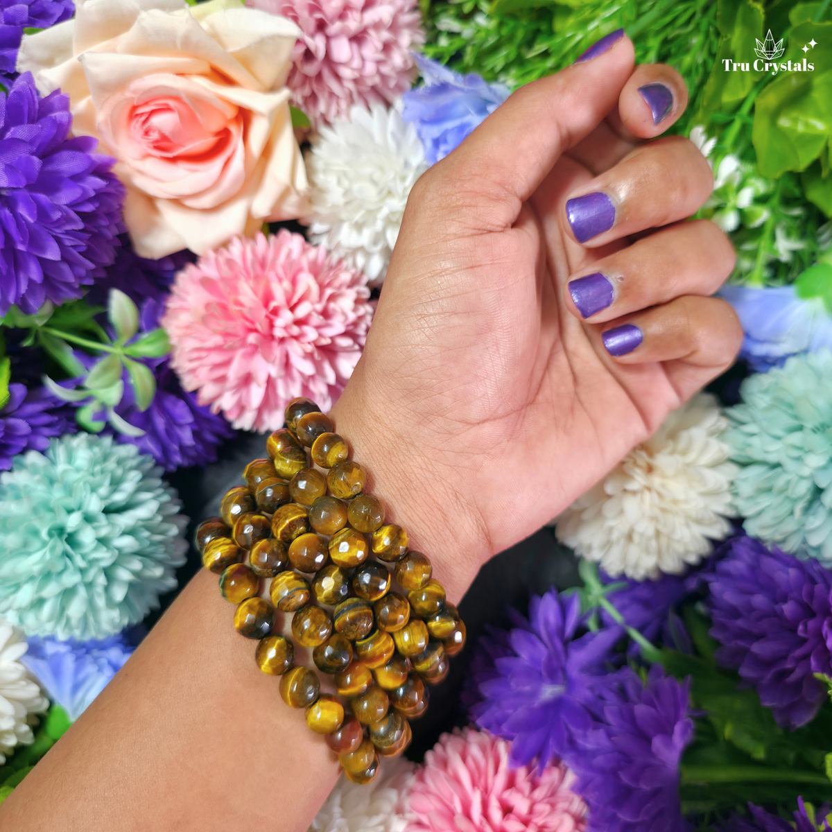 Faceted Tiger Eye Bracelet — Confidence, Focus & Courage
