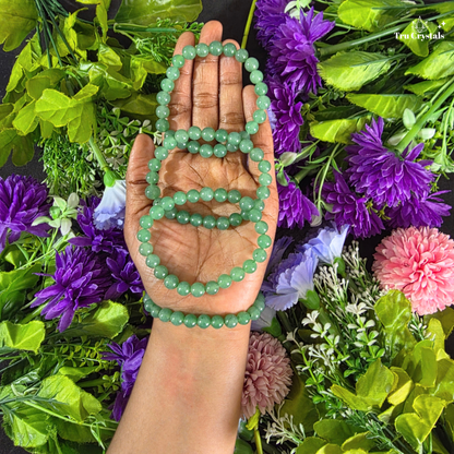 Green Aventurine Wealth and Prosperity Bracelet — Opportunity, Growth and Abundance | Heart Chakra | TruCrystals