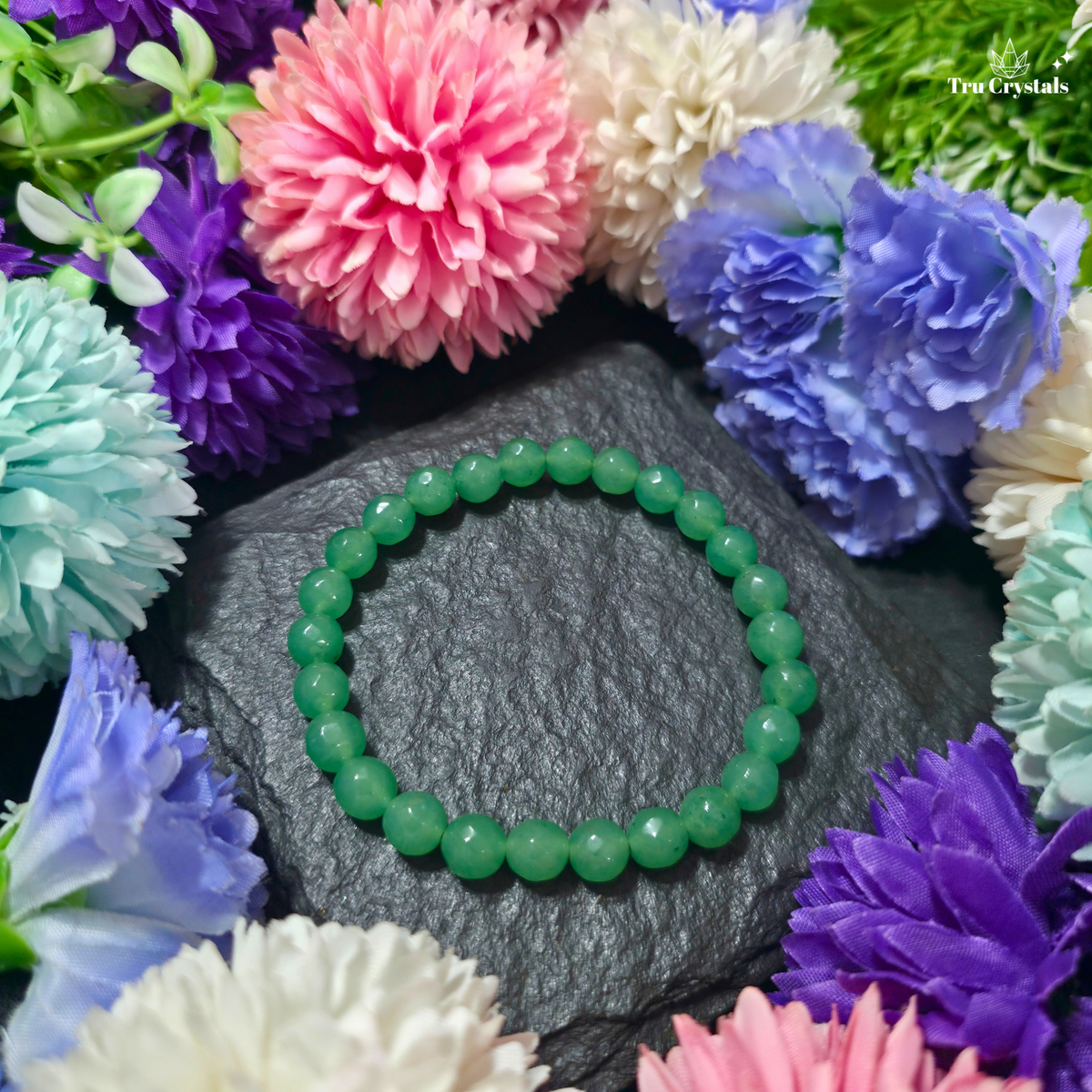 Faceted Green Aventurine Bracelet — Luck, Opportunity & Prosperity