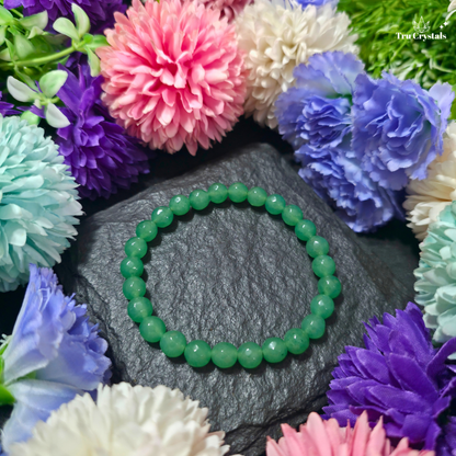 Faceted Green Aventurine Bracelet — Luck, Opportunity & Prosperity