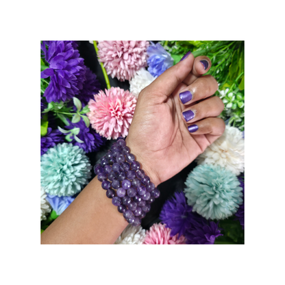 Faceted Amethyst Bracelet — Calmness, Intuition & Spiritual Awareness