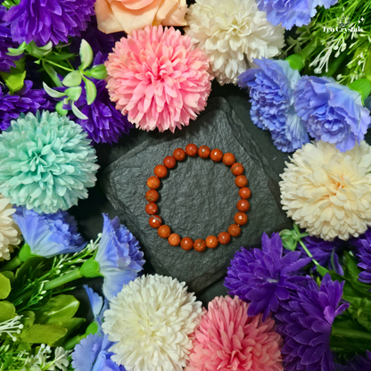 Faceted Carnelian Bracelet — Motivation, Confidence & Creative Energy