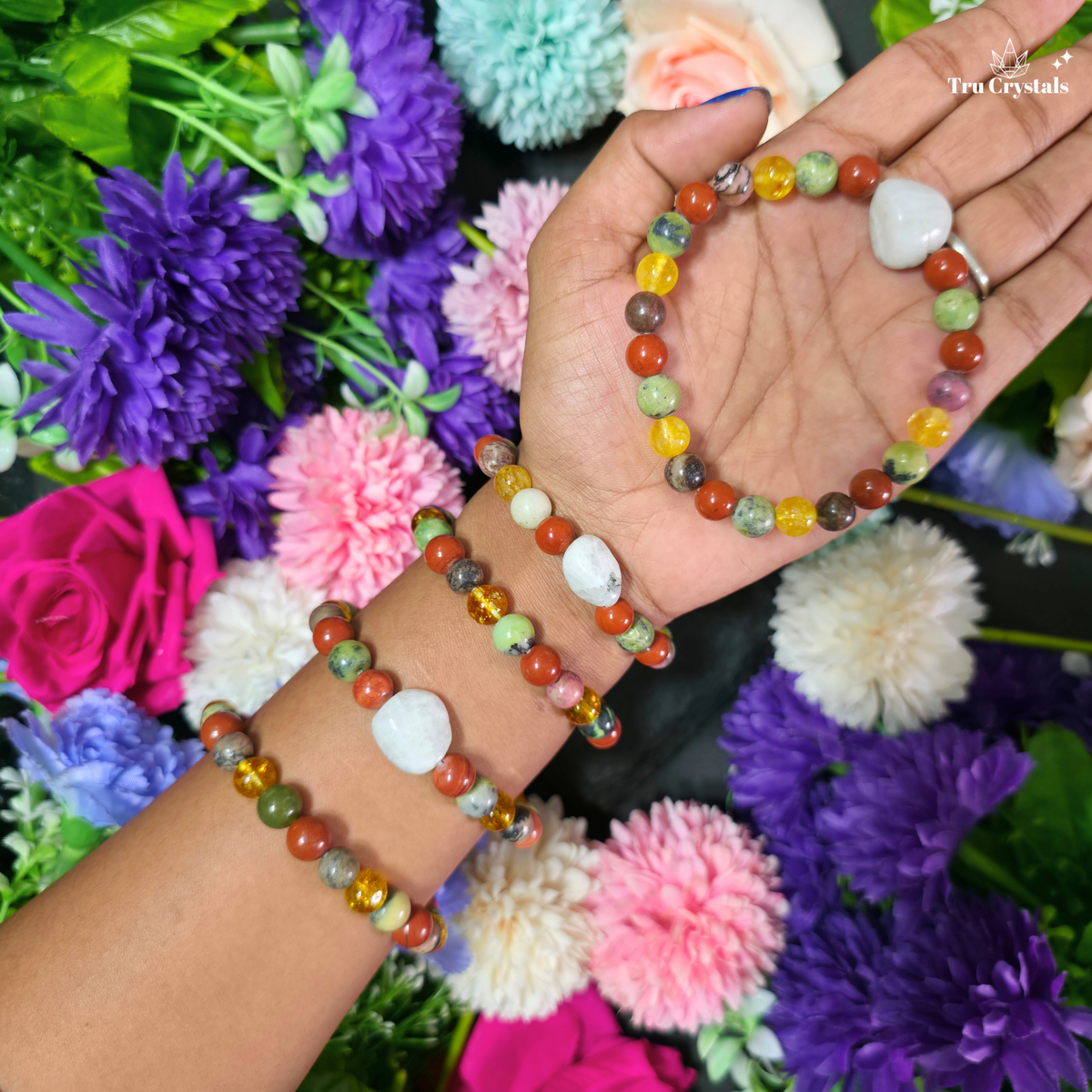 Cancer Zodiac Birthstone Bracelet — Emotional Balance, Intuition & Grounding