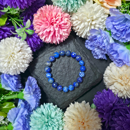 Faceted Lapis Lazuli Bracelet — Wisdom, Intuition & Confident Expression