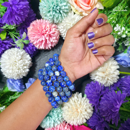 Faceted Lapis Lazuli Bracelet — Wisdom, Intuition & Confident Expression