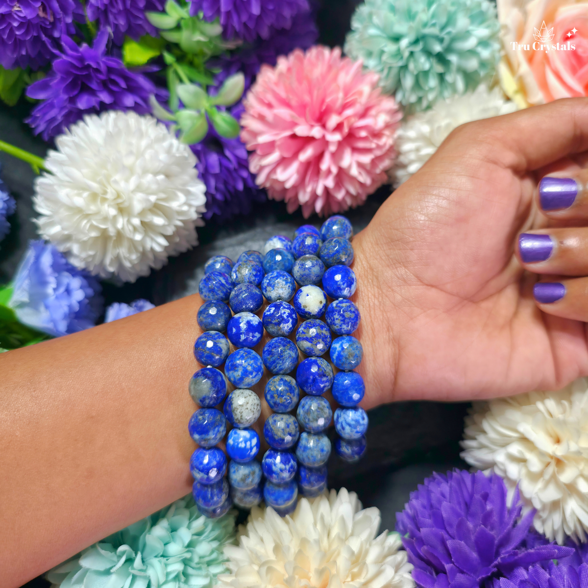 Faceted Lapis Lazuli Bracelet — Wisdom, Intuition & Confident Expression