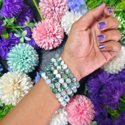 Tree Agate Bracelet — Grounding, Stability & Positive Growth