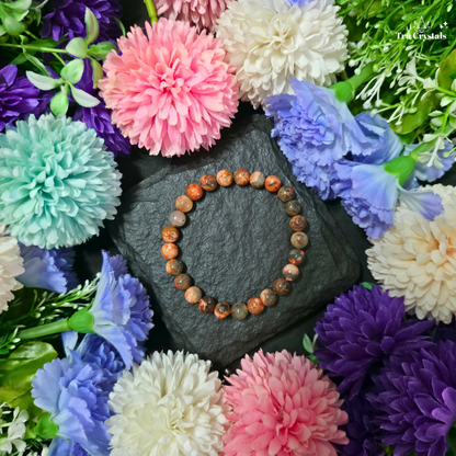 Fire Agate Bracelet — Confidence, Passion & Courage