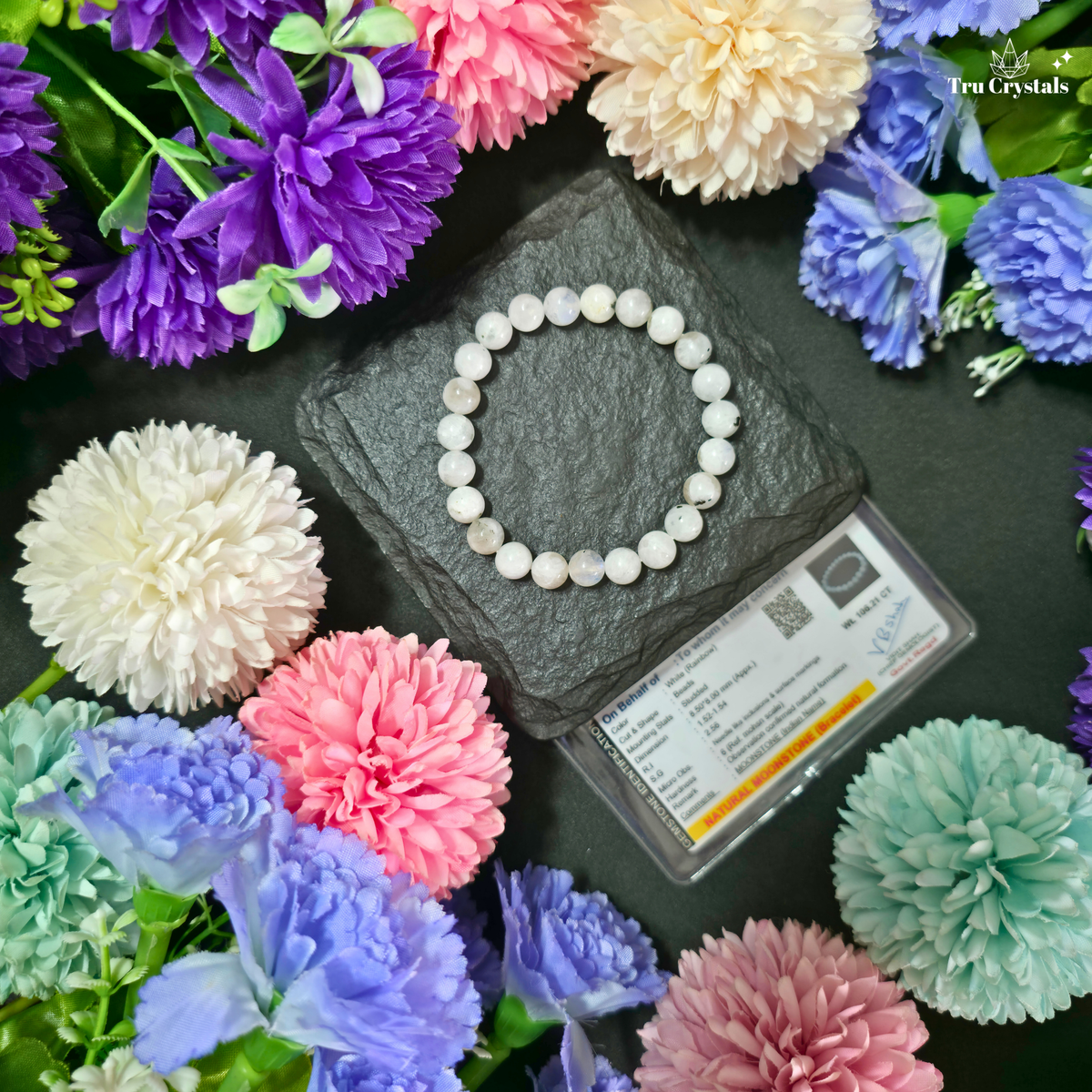 Moonstone Bracelet — Intuition, Emotional Balance and New Beginnings | Sacral & Heart Chakras | TruCrystals