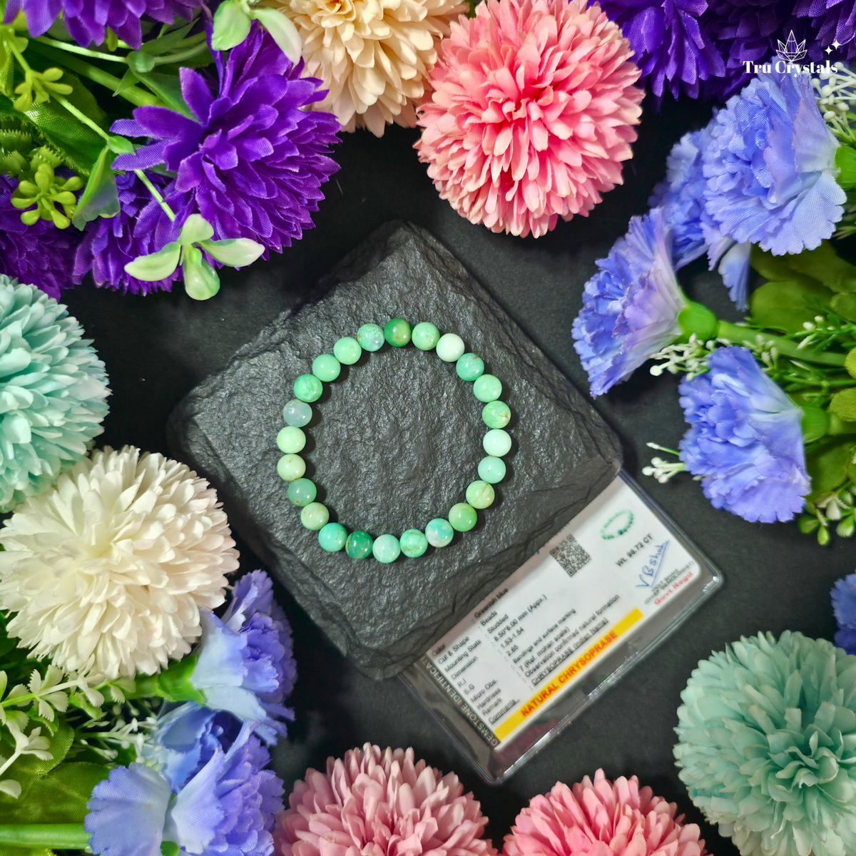 Chrysoprase Bracelet — Intuition, Heart Wisdom & Emotional Growth -Certified