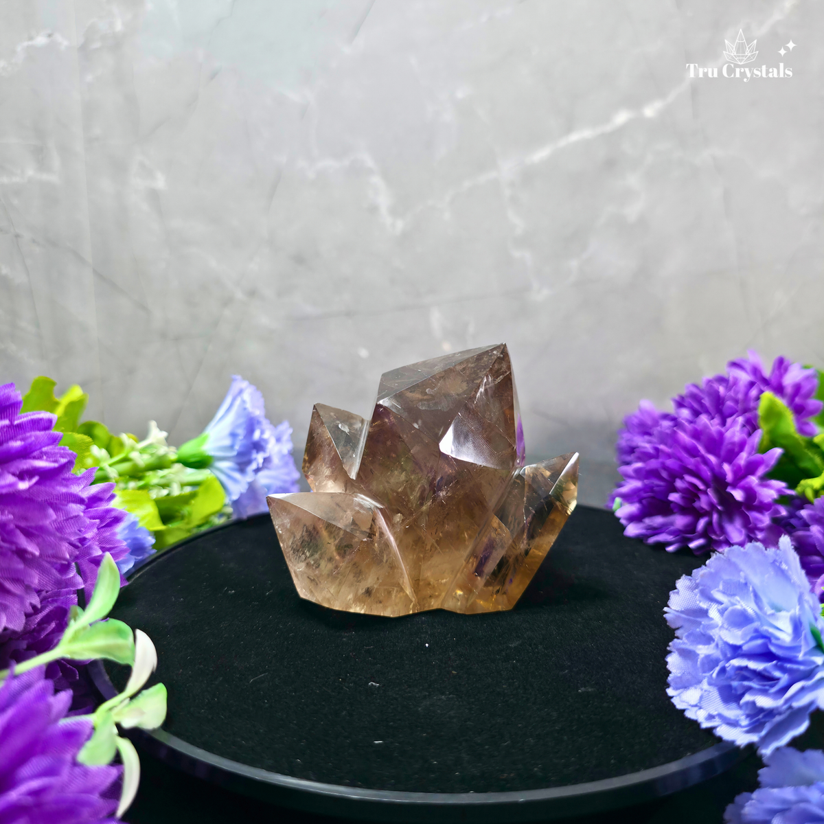 Smoky Quartz Family Cluster – 402 g | Grounding, Protection & Harmony