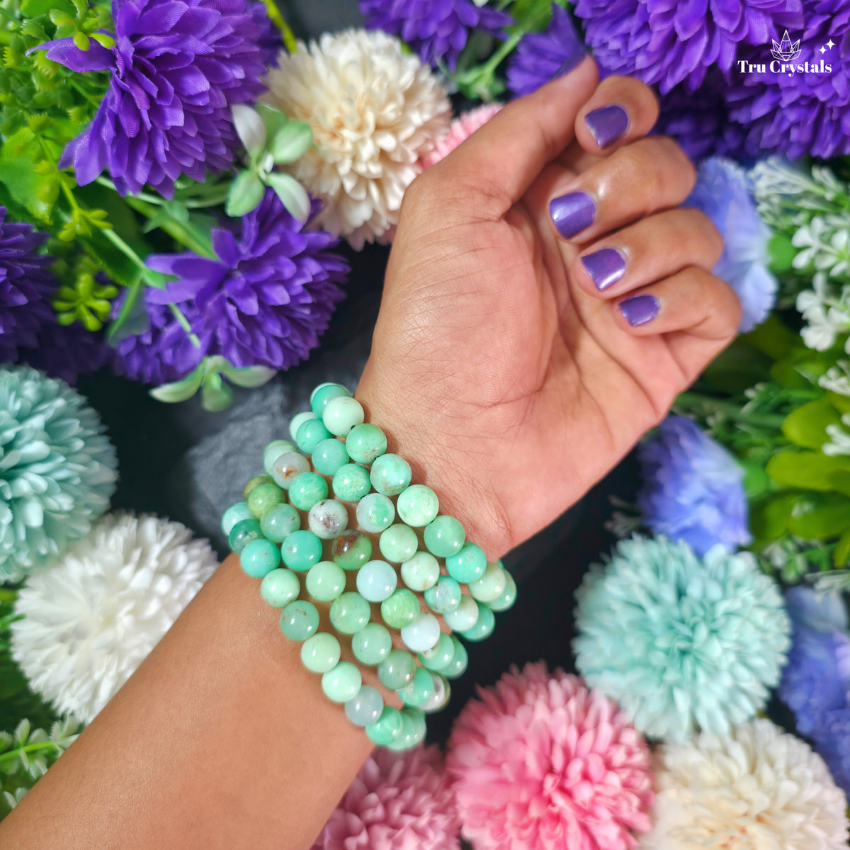Chrysoprase Bracelet — Intuition, Heart Wisdom & Emotional Growth -Certified