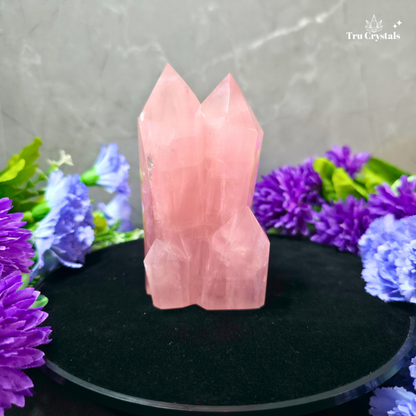 Rose Quartz Family Cluster – 470 g | Love, Harmony & Emotional Balance