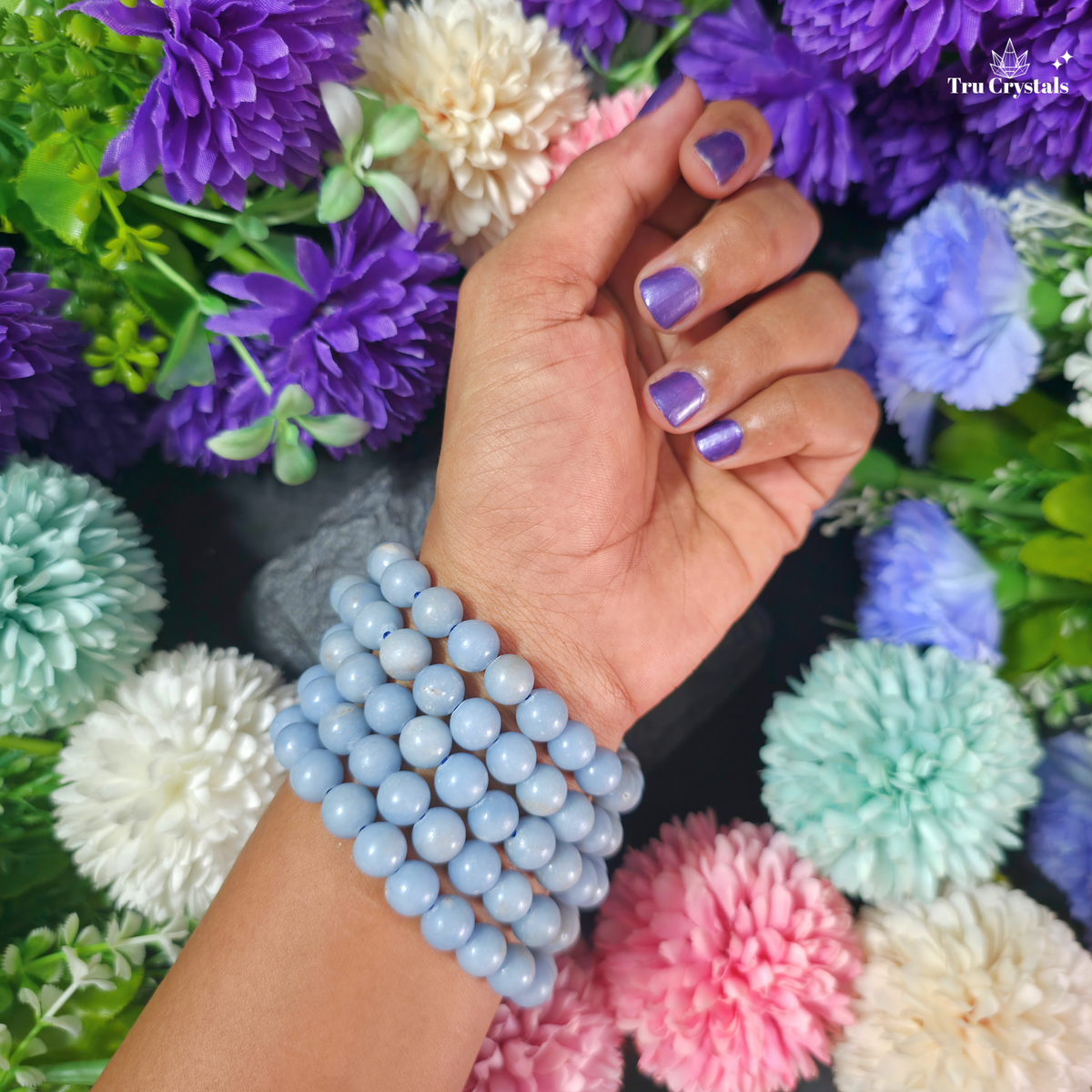 Angelite Bracelet — Angelic Connection, Peace & Spiritual Guidance