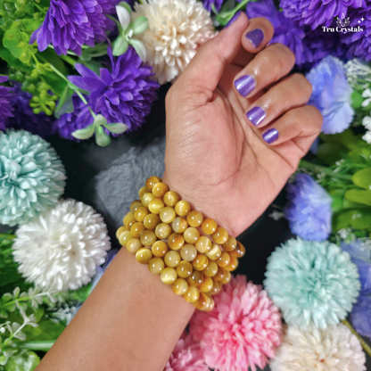 Yellow Cat’s Eye Bracelet — Protection, Focus and Self-Discipline -Certified