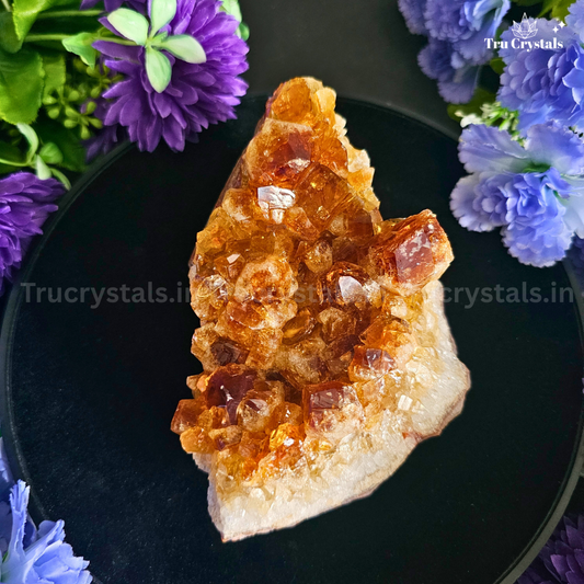 High-Quality Citrine Cluster- Arush