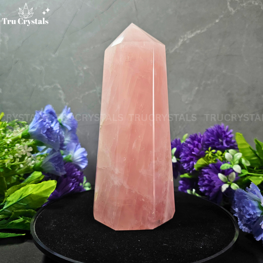 Rose Quartz Jumbo Tower(1.66kgs)
