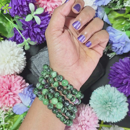 Ruby Zoisite Bracelet — Happiness, Vitality & Heart-Led Growth