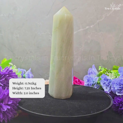 Green Aventurine Healing Tower – Luck, Balance & Abundance Energy