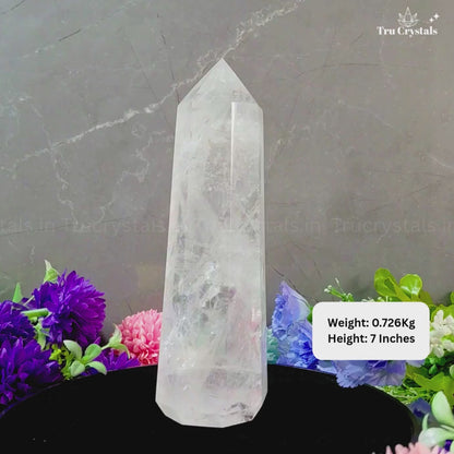 High Quality Clear Quartz Jumbo Tower- 0.726 Kgs