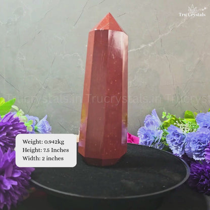 Natural Red Jasper Tower – Crystal of Strength, Stability & Grounding Energy