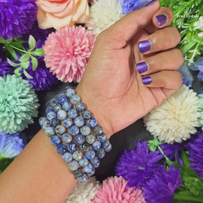 Faceted Sodalite Bracelet — Intuition, Clear Thinking & Calm Communication