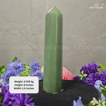 Green Aventurine Tower – Stone of Luck, Growth & Heart Healing