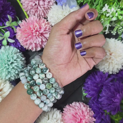 Tree Agate Bracelet — Grounding, Stability & Positive Growth