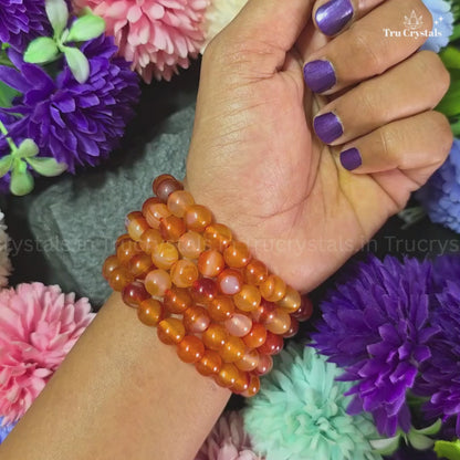 Orange Carnelian Bracelet to boost creativity