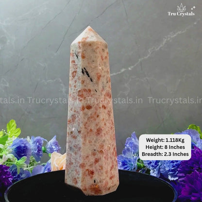 Sunstone Tower – A Radiant Crystal for Happiness, Confidence & Success